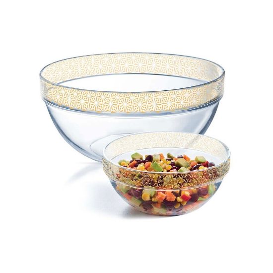 Picture of Luminarc Stackable Bowl Sofiya Gold P5797 5pcs