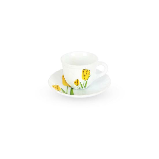 Picture of La Opala Cup & Saucer 12pc Tulip 16cl