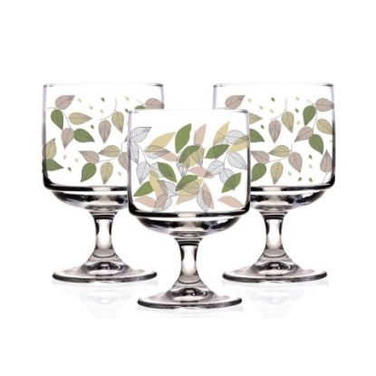 Picture of Mary Liz Black Leaf Ice Cup, 3 Pcs, ML1242