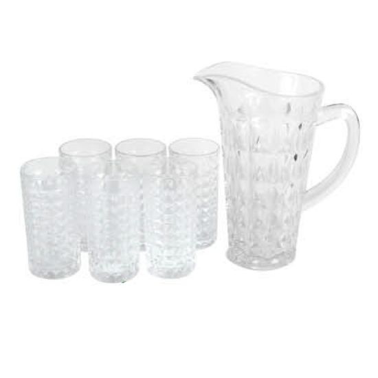 Picture of Kula Glass Water Set 7pcs Diamond