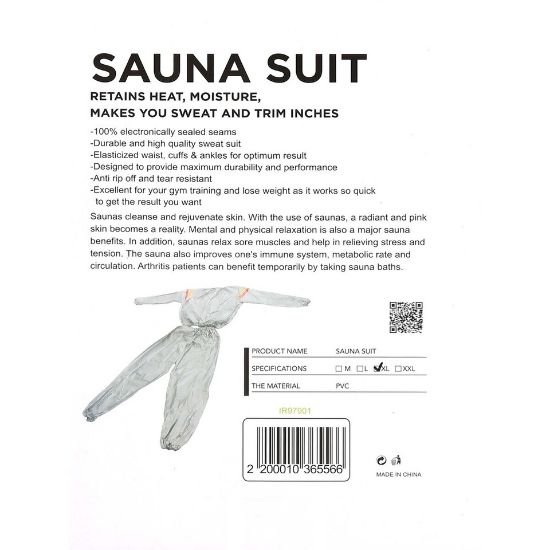 Picture of Sports INC Sauna Suit IR97901 Size X-Large