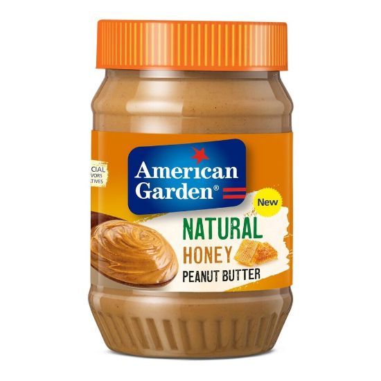 Picture of American Garden Natural Honey Peanut Butter Gluten Free 454g(N)