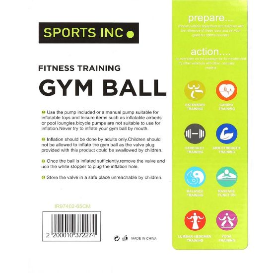 Picture of Sports INC GYM Ball IR97402 65CM Assorted Color