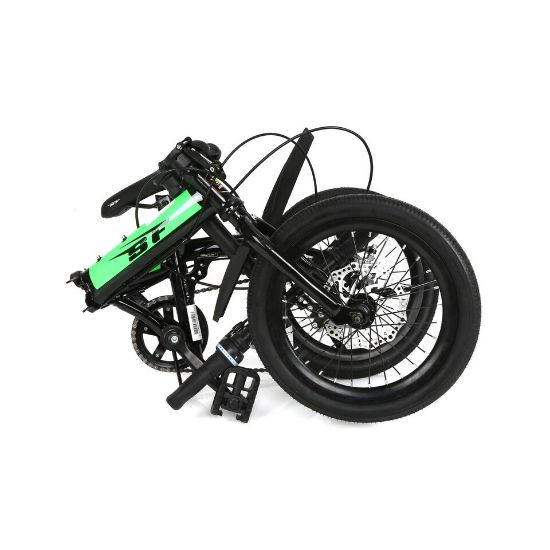 Picture of Skid Fusion Folding Bicycle 16" Green Black GB