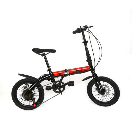 Picture of Skid Fusion Folding Bicycle 16" Red Black RB