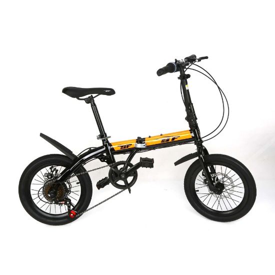 Picture of Skid Fusion Folding Bicycle 16" Orange Black OB