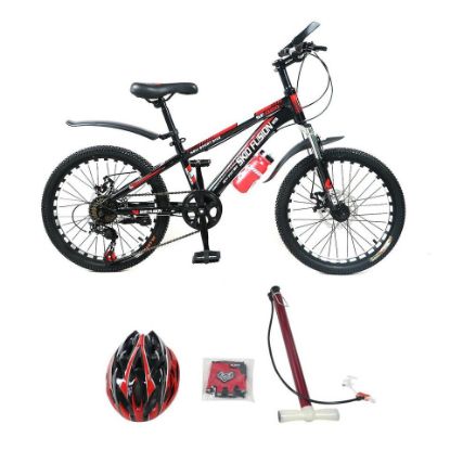 Picture of Skid Fusion Bicycle 20" + Helmet + Gloves + Hand Pump BD1 - Red