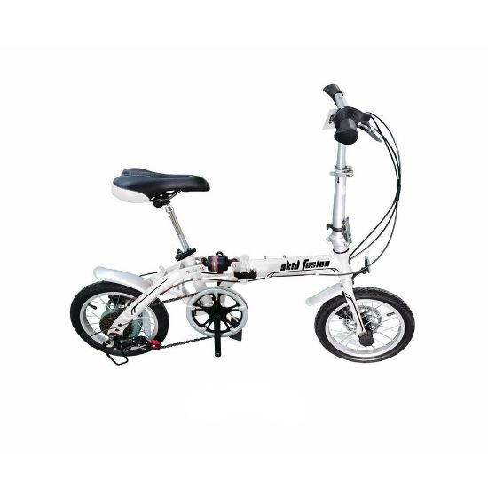 Picture of Skid Fusion Foldable Bicycle 14in White FS144W