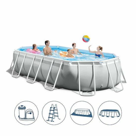 Picture of Intex Prism Frame Oval Pool 503x274x122 cm - No:26796