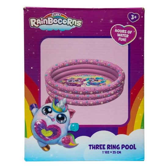 Picture of Rainbow Corn Inflatable Three Ring Pool INF-SB-04