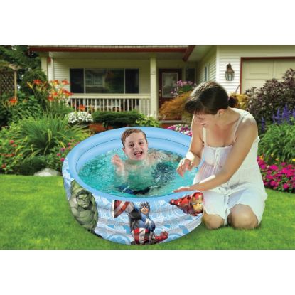 Picture of Avengers Printed Kids Inflatable Swimming Pool - Multi Color TRHA5982