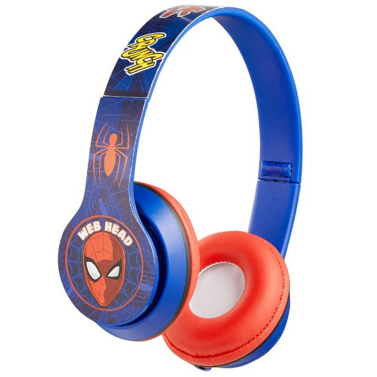 Picture of SMD Marvel Spiderman Padded Bluetooth Wireless Stereo Headphones, Red, MV-9938-SM