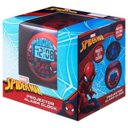 Picture of SMD Marvel Spiderman Round shape Projector Alarm, Blue, MV-0203-SM