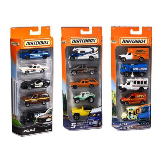 Picture of Mattel Matchbox Classic Car Ride 1Pack of 5, Assorted C1817-0