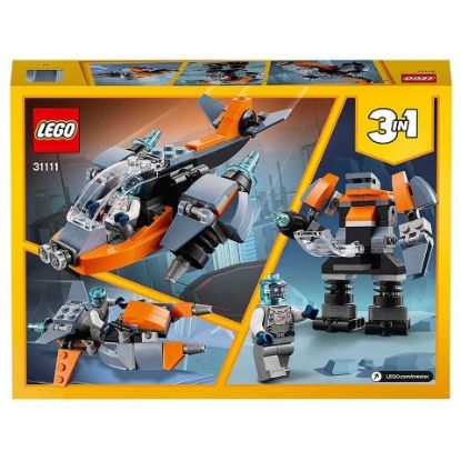 Picture of Lego 31111 Creator 3 In 1 Cyber Drone Building Set With Cyber Mech And Scooter