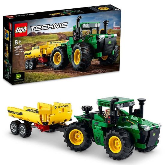 Picture of Lego 42136 Technic John Deere Tractor Model Building Kit 390pcs