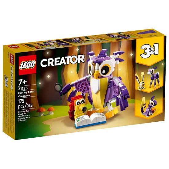 Picture of Lego 31125 Creator 3-in-1 Fantasy Forest Creatures Building Kit 175pcs