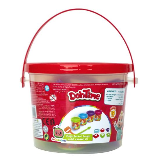 Picture of Cocomelon Mega Dough Bucket TP101582 Assorted Colours