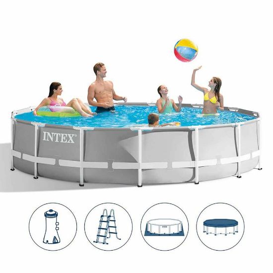 Picture of Intex Prism Frame Above Ground Pool Round 26724 Size: 457 x 107 cm 26724