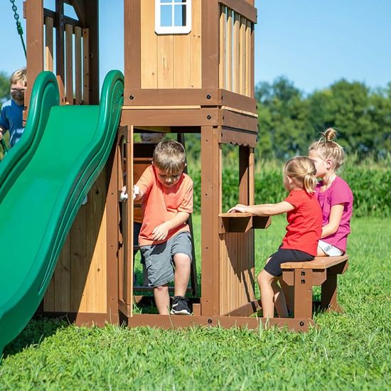 Picture of Backyard Discovery Lakewood Wooden Swing Set 2001022