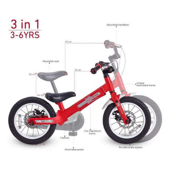 Picture of Smart Trike Xtend Mg+ Junior Bike, Hydraulic Disc Brake, Red, 2070500