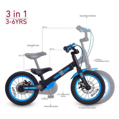 Picture of Smart Trike Xtend Mg+ Balance to Pedal, 3 In 1 Bike, Blue, 2070300