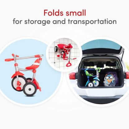 Picture of Smart Trike Folding Fun Tricycle, Red, 1310503