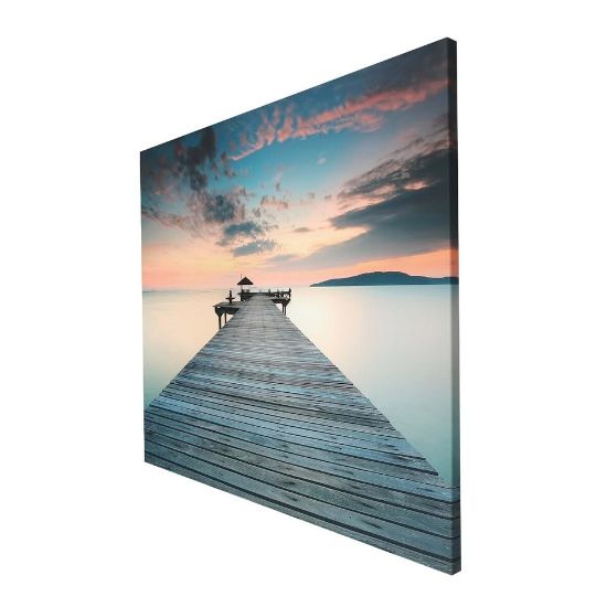 Picture of Maple Leaf Canvas Wall Picture With Wooden Frame 56x56cm