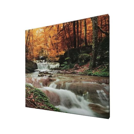 Picture of Maple Leaf Canvas Wall Picture With Wooden Frame 30x30cm