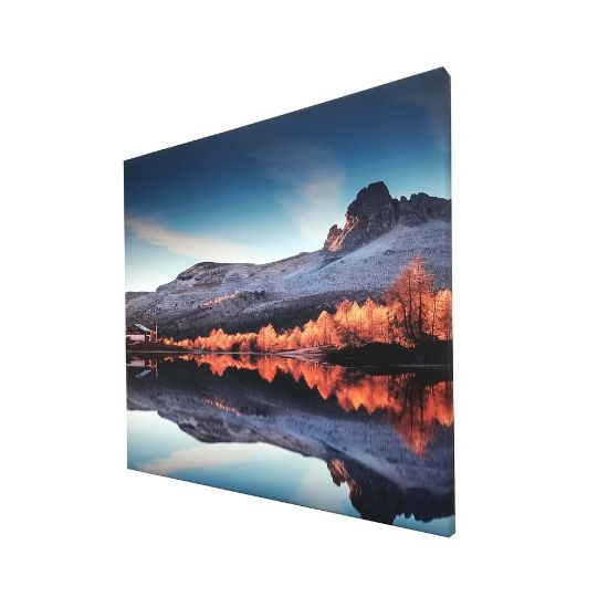 Picture of Maple Leaf Canvas Wall Picture With Wooden Frame 30x30cm