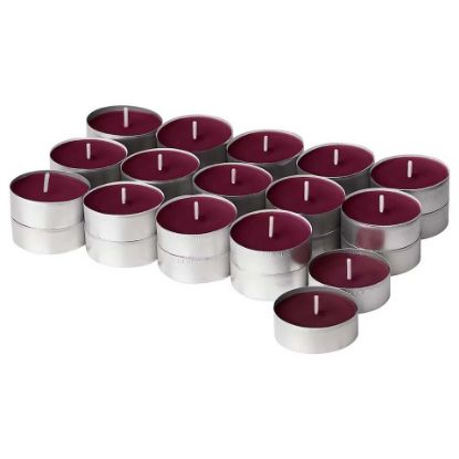 Picture of Maple Leaf Scented Tealight Candle Set 50pcs Berry