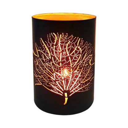 Picture of Maple Leaf Tea Candle Holder Lantern ISD51 Assorted