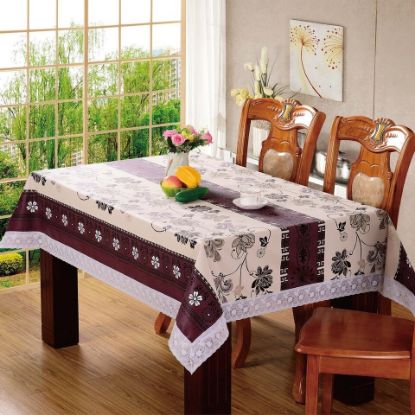 Picture of Maple Leaf Table Cloth Printed Size: W152 x L265cm Assorted Colors & Designs