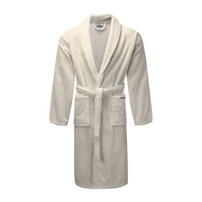 Picture of Maple Leaf Cotton Bathrobe Solid 400GSM Ivory