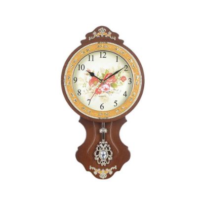 Picture of Maple Leaf Pendulum Wall Clock TLD8419B 42cm