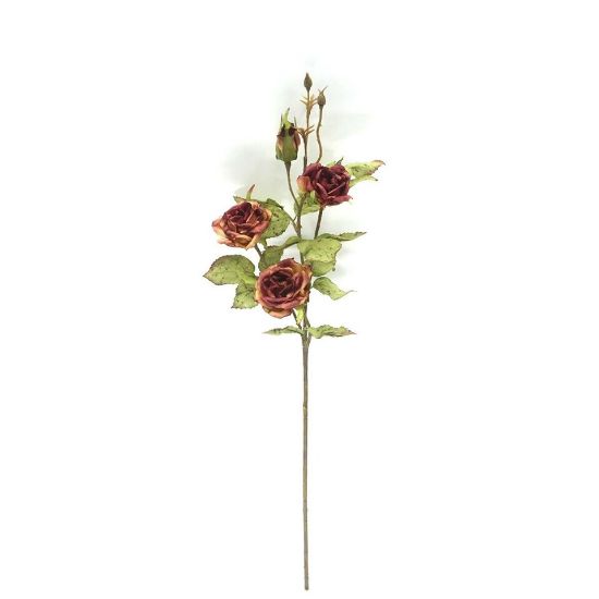 Picture of Maple Leaf Artificial Stick Flower Rose 58cm 4725 Assorted