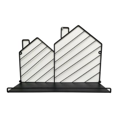 Picture of Maple Leaf Wall Shelf Metal 39.5X27.5X12cm XS-191024-L Black&Grey