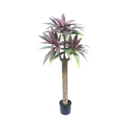 Picture of Maple Leaf Artificial Red Dracaena Plant with Pot 129cm 3331