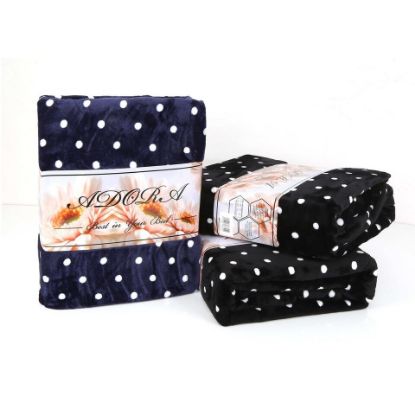 Picture of Adora Flannel Blanket 200x230cm Assorted Per pc