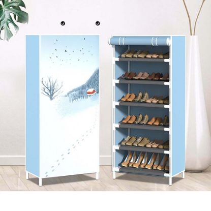 Picture of Maple Leaf 3D Fabric Shoe Cabinet 6Layer 1002