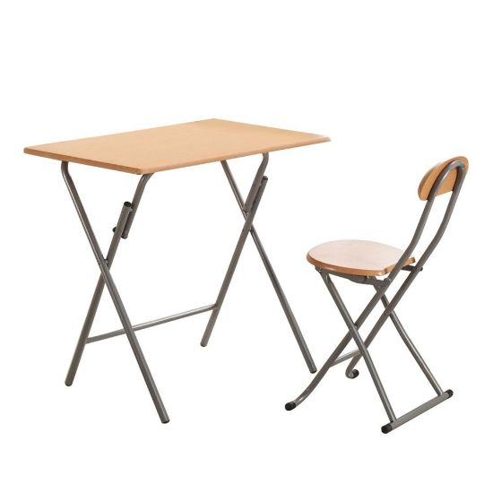 Picture of Maple Leaf Home Folding Study Table + Chair KT008 Beech