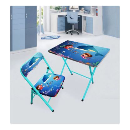 Picture of Maple Leaf Study Table + Chair KT003A Blue