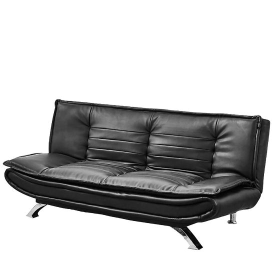 Picture of Maple Leaf Sofa Bed Black L190xW75xH38-87cm KTSF-80917