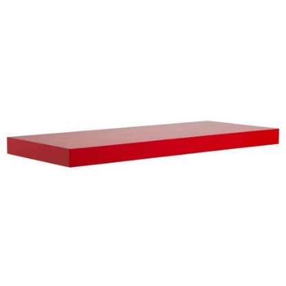 Picture of Maple Leaf Glossy Painting Wall Shelf 80cm 13073 Red