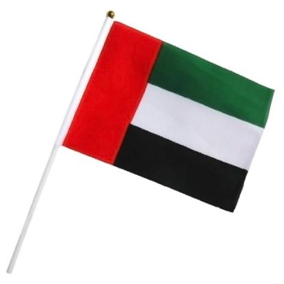 Picture of Al Afiya UAE Stick Flag per pc