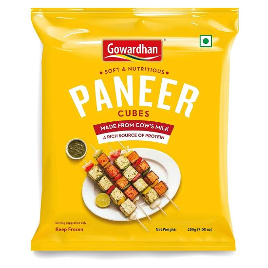 Picture of Gowardhan Frozen Paneer Cubes 200g