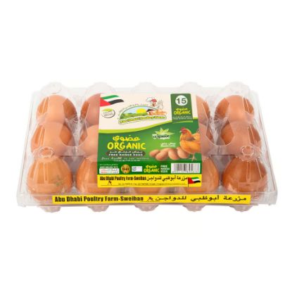 Picture of Abu Dhabi Poultry Farm Organic Free Range Brown Eggs 15 pcs