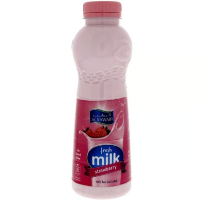Picture of Al Rawabi Fresh Milk Strawberry 500ml